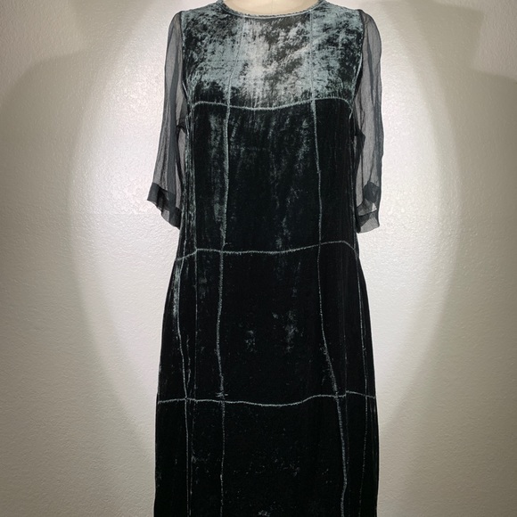 Viviana Uchitel Cubist Silk Dress Shibori 2 NWT - Picture 7 of 8